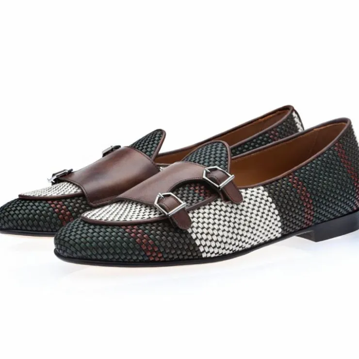 Outlet Superglamourous Tangerine 7 Tetris Belgian Loafers Green
