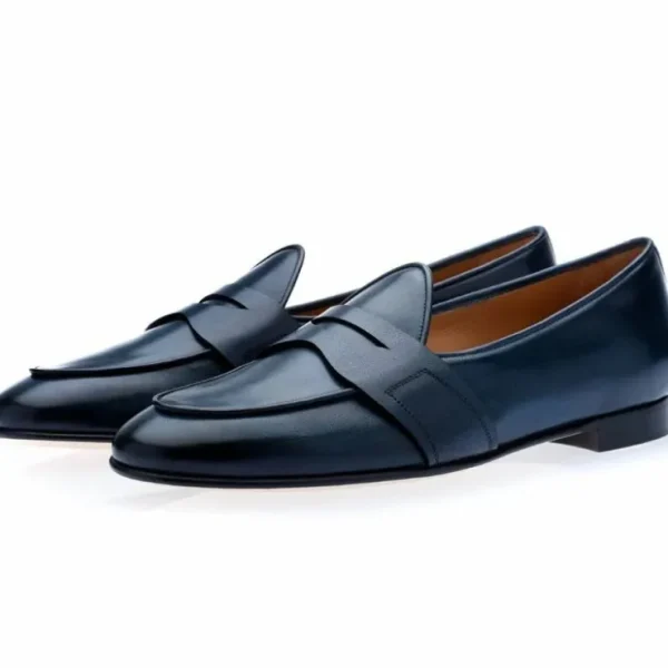 superglamourous_tangerine_0-72.webp Store Superglamourous Tangerine 9 Toledo Belgian Loafers Navy