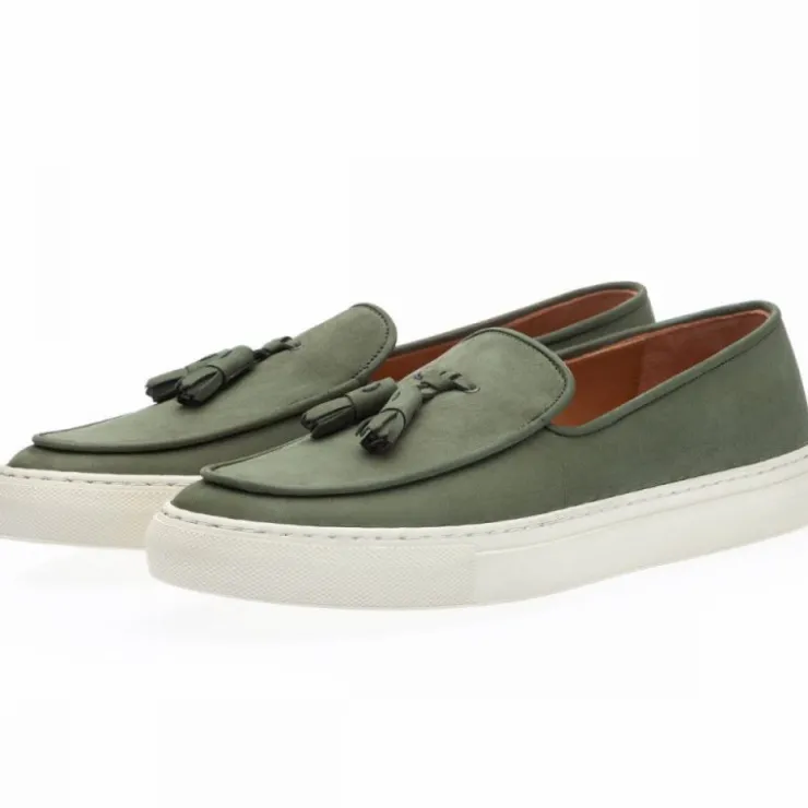 Shop Superglamourous Tangerine 2 Skate Nabuk Sneakers Sage