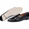 Discount Superglamourous Tangerine 7 Brushed Belgian Loafers Black