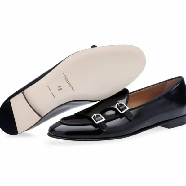 superglamourous_tangerine_1-16.webp Discount Superglamourous Tangerine 7 Brushed Belgian Loafers Black