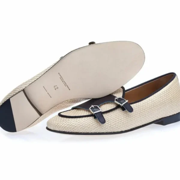 superglamourous_tangerine_1-24.webp Sale Superglamourous Tangerine 7 Rafia Belgian Loafers White