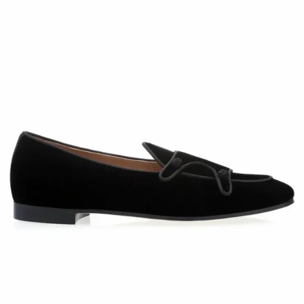 superglamourous_tangerine_1-27.webp New Superglamourous Tangerine 7 Velour Belgian Loafers Black