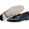 Discount Superglamourous Tangerine 8 Brushed Belgian Loafers Navy