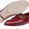 New Superglamourous Tangerine 12 Cordovan Belgian Loafers Burgundy