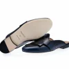 Shop Superglamourous Tangerine 10 Cordovan Mules Navy