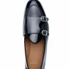 Discount Superglamourous Tangerine 7 Brushed Belgian Loafers Black