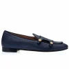 Online Superglamourous Tangerine 7 Georgia Belgian Loafers Navy