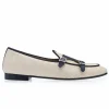 Sale Superglamourous Tangerine 7 Rafia Belgian Loafers White