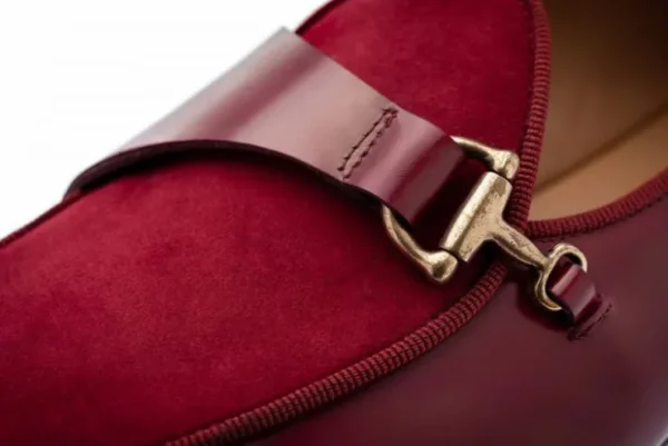 New Superglamourous Tangerine 12 Cordovan Belgian Loafers Burgundy