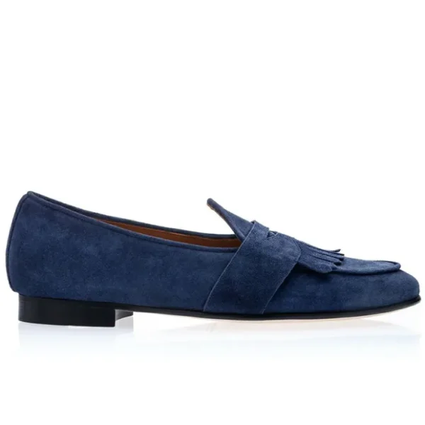 superglamourous_tangerine_2-45.webp Outlet Superglamourous Tangerine 10 Gorain Belgian Loafers Navy