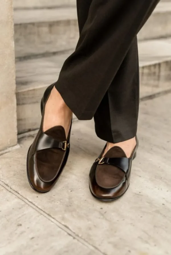Discount Superglamourous Tangerine 12 Cordovan Belgian Loafers Brown