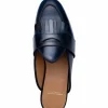 Shop Superglamourous Tangerine 10 Cordovan Mules Navy