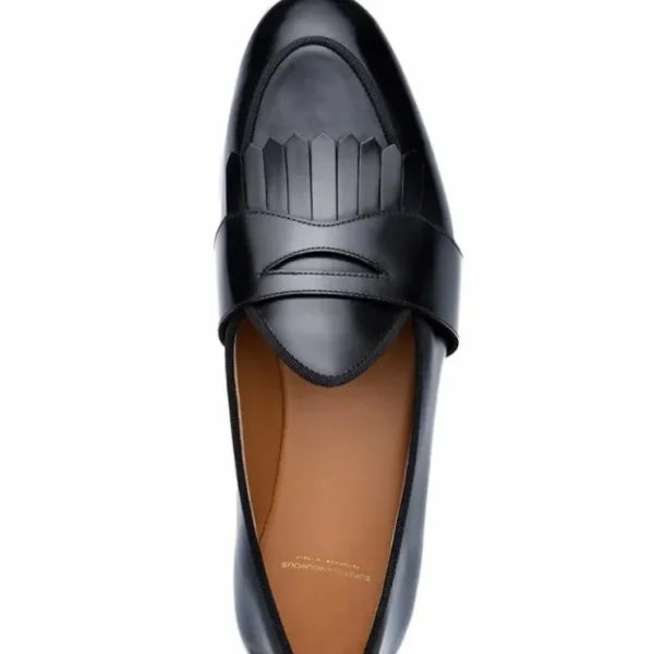superglamourous_tangerine_3-5.webp Sale Superglamourous Tangerine 10 Cordovan Belgian Loafers Black