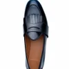 Shop Superglamourous Tangerine 10 Cordovan Belgian Loafers Navy