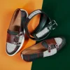 Outlet Superglamourous Tangerine 7 Tetris Belgian Loafers Green