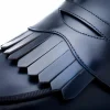 Shop Superglamourous Tangerine 10 Cordovan Mules Navy