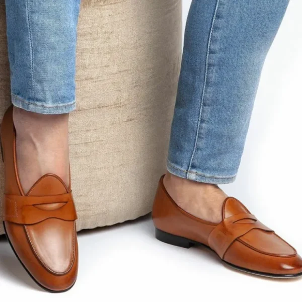 superglamourous_tangerine_5-38.webp New Superglamourous Tangerine 9 Toledo Belgian Loafers Tobacco