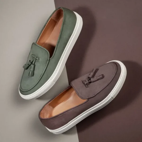 Shop Superglamourous Tangerine 2 Skate Nabuk Sneakers Sage