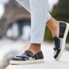 Outlet Superglamourous Tangerine 7 Tetris Skate Sneakers Navy
