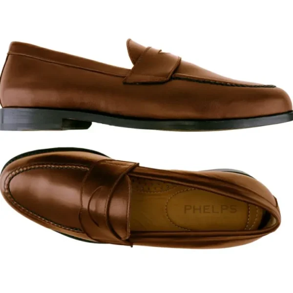 Discount T.B. Phelps TB Phelps Belmont Penny Loafer Pecan
