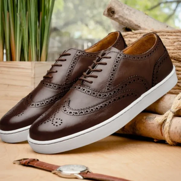 tb_phelps_clubhouse_wingt_10.webp Outlet T.B. Phelps TB Phelps Clubhouse Wingtip Sneakers Brandy