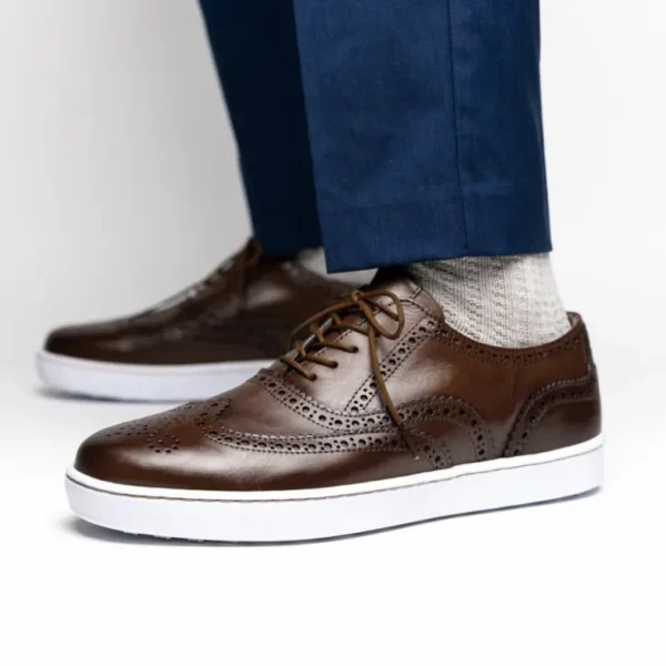 tb_phelps_clubhouse_wingt_7.webp Outlet T.B. Phelps TB Phelps Clubhouse Wingtip Sneakers Brandy