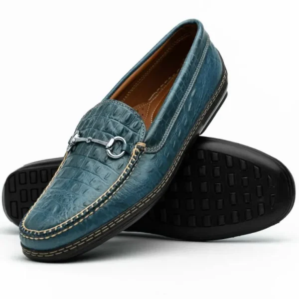 tb_phelps_croco_horsebit__1.webp Shop T.B. Phelps TB Phelps Croco Horsebit Driver Navy