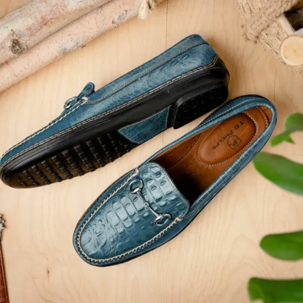 tb_phelps_croco_horsebit__13.webp Shop T.B. Phelps TB Phelps Croco Horsebit Driver Navy