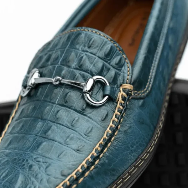 tb_phelps_croco_horsebit__2.webp Shop T.B. Phelps TB Phelps Croco Horsebit Driver Navy