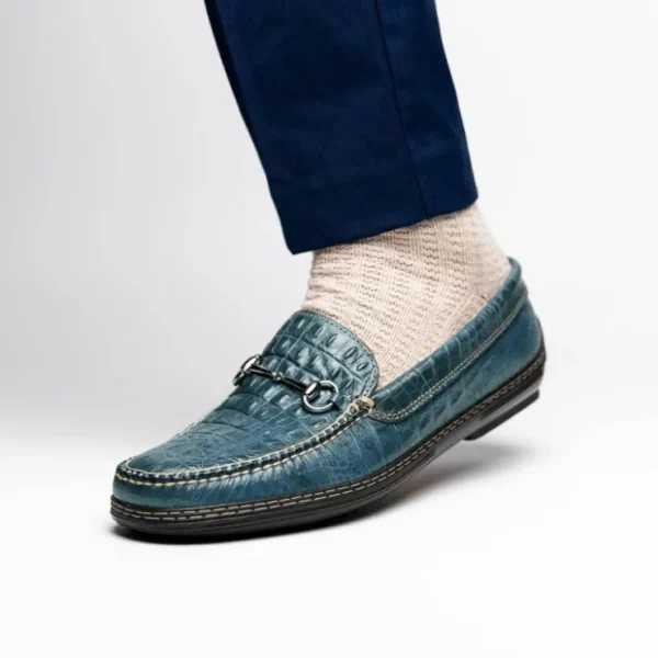 tb_phelps_croco_horsebit__5.webp Shop T.B. Phelps TB Phelps Croco Horsebit Driver Navy