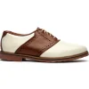 Outlet T.B. Phelps TB Phelps David Oxford Saddle Shoes Ivory / Walnut