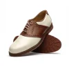 Outlet T.B. Phelps TB Phelps David Oxford Saddle Shoes Ivory / Walnut