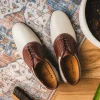Outlet T.B. Phelps TB Phelps David Oxford Saddle Shoes Ivory / Walnut