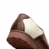 Outlet T.B. Phelps TB Phelps David Oxford Saddle Shoes Ivory / Walnut
