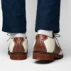 Outlet T.B. Phelps TB Phelps David Oxford Saddle Shoes Ivory / Walnut