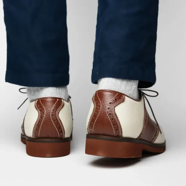 tb_phelps_david_oxford_sa_8-1.webp Outlet T.B. Phelps TB Phelps David Oxford Saddle Shoes Ivory / Walnut