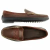 Hot T.B. Phelps TB Phelps Key West Combo Penny Loafers Briar Waxy Sport Rust Croco BriarWaxySportRustCroco