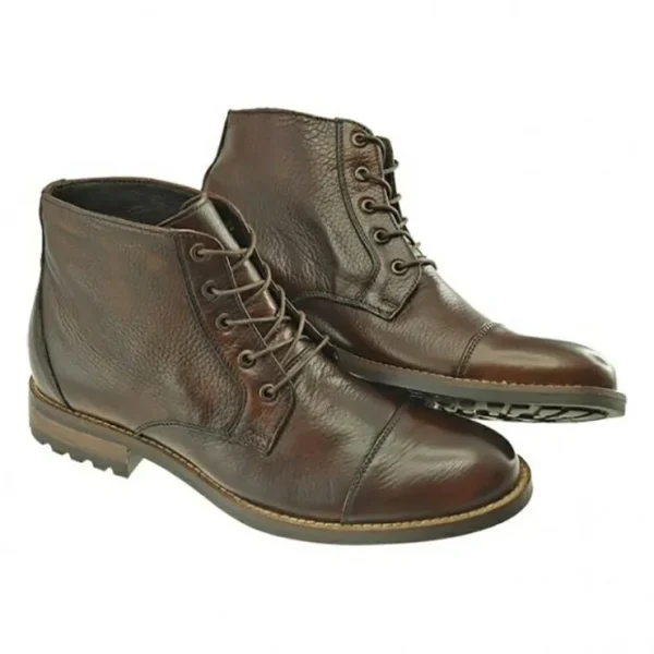 Store T.B. Phelps TB Phelps Mansfield Deerskin Boots Chestnut Mahogany