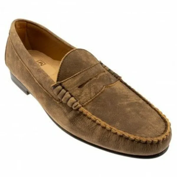 Best Sale T.B. Phelps TB Phelps Preston Safari Leather Bit Loafers Briar