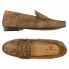 Best Sale T.B. Phelps TB Phelps Preston Safari Leather Bit Loafers Briar