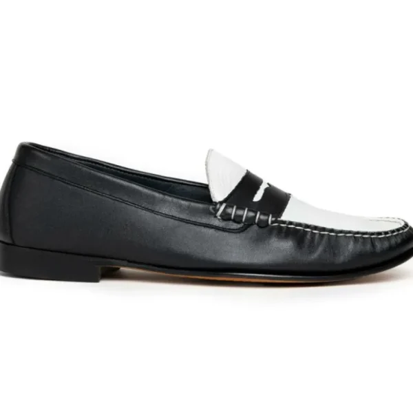 tb_phelps_the_shag_loafer_0.webp New T.B. Phelps TB Phelps The Shag Loafers Black / White