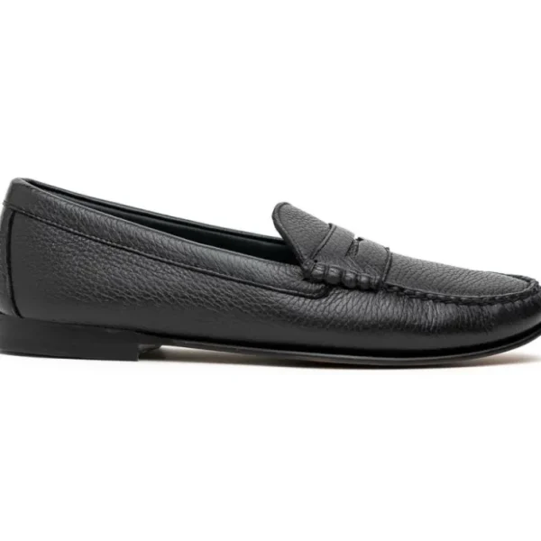 tb_phelps_ventura_deerski_0-1.webp Hot T.B. Phelps TB Phelps Ventura Deerskin Penny Loafer Black Stag BlackStag