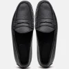 Hot T.B. Phelps TB Phelps Ventura Deerskin Penny Loafer Black Stag BlackStag