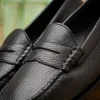 Hot T.B. Phelps TB Phelps Ventura Deerskin Penny Loafer Black Stag BlackStag