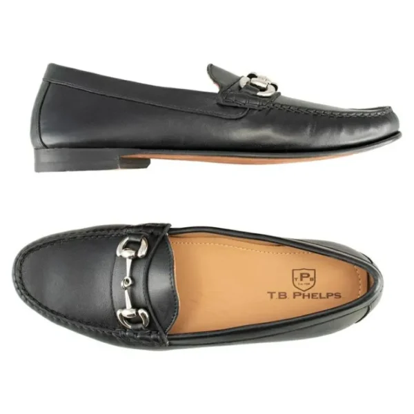 Online T.B. Phelps TB Phelps Ventura Sheepskin Bit Loafer Black