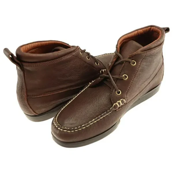 Shop T.B. Phelps TB Phelps Weekender Elkskin Chukka Boots Mahogany