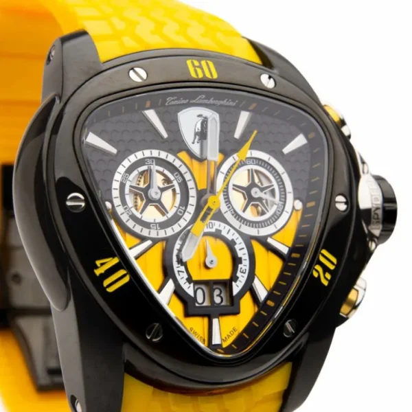 tonino_lamborghini_spyder_1-2.webp Best Sale Tonino Lamborghini Spyder 1117SP Chronographic Sport Watch (Limited Edition) Black/Yellow
