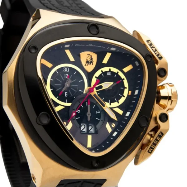 Sale Tonino Lamborghini Spyder 3111SP Stainless Steel Chronographic Sport Watch (Limited Edition) Black/Gold