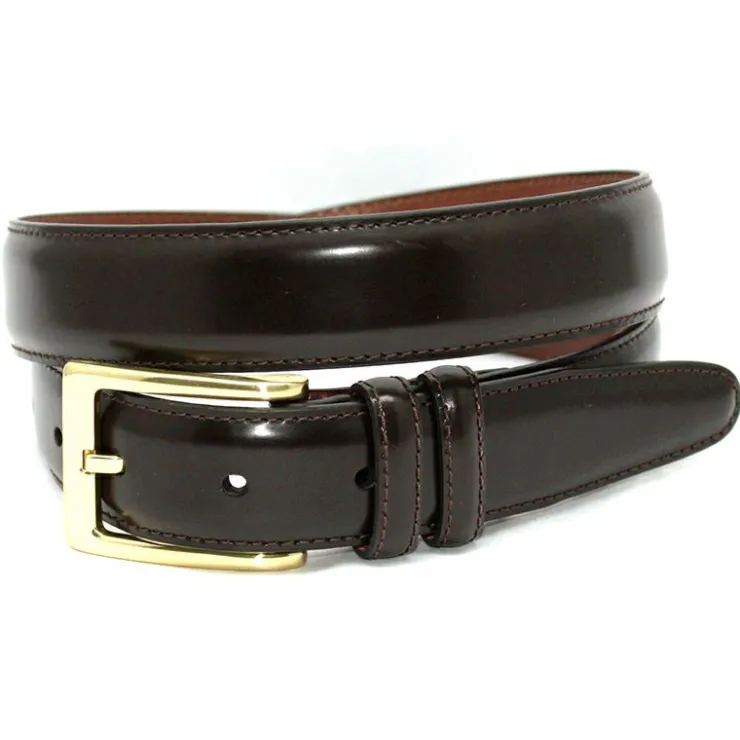 Shop Torino Leather Antigua Leather Belt Brown